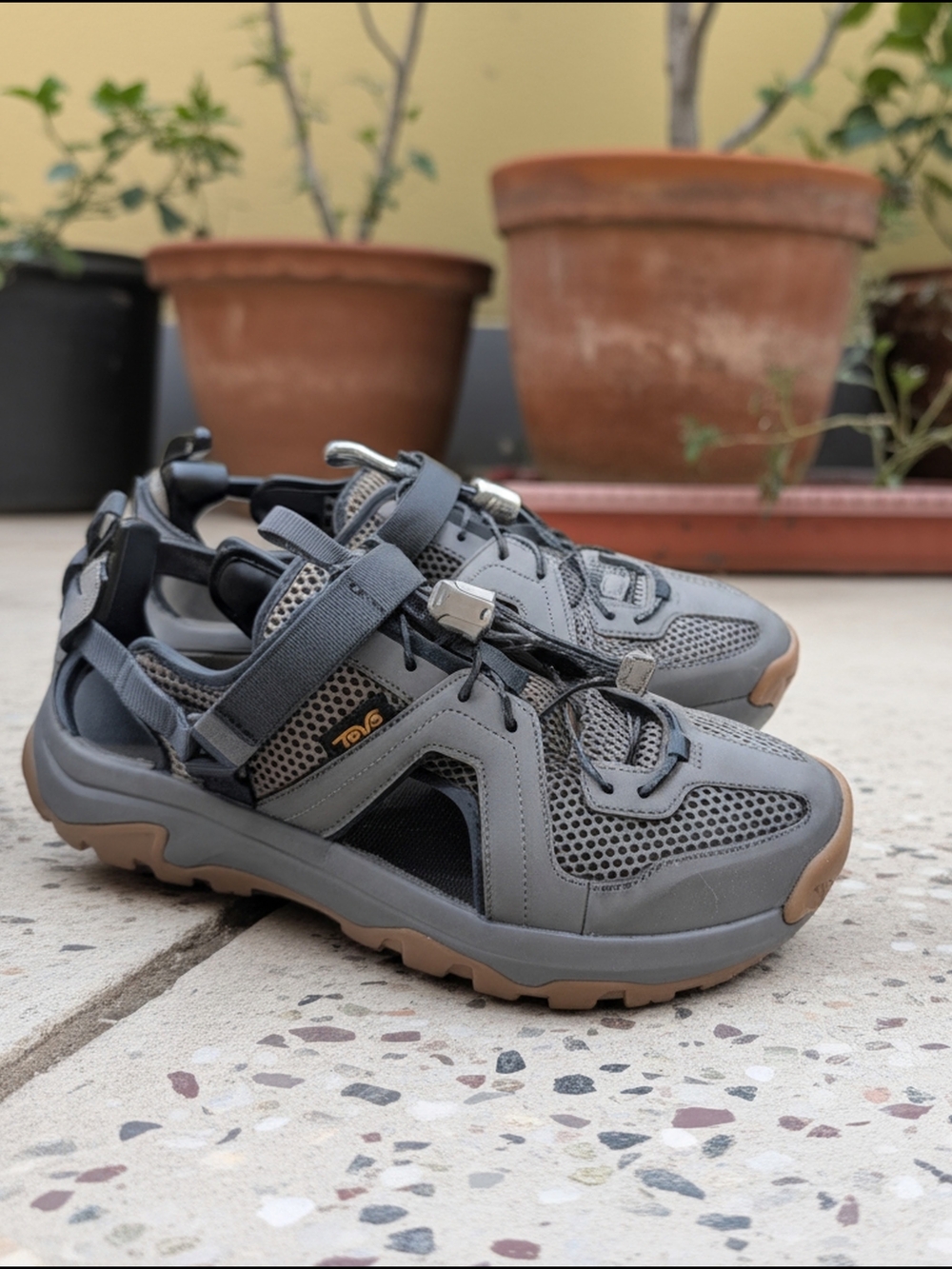 Teva Omnium 2 Closed-Toe Sport/Hiking Sandals – Gray